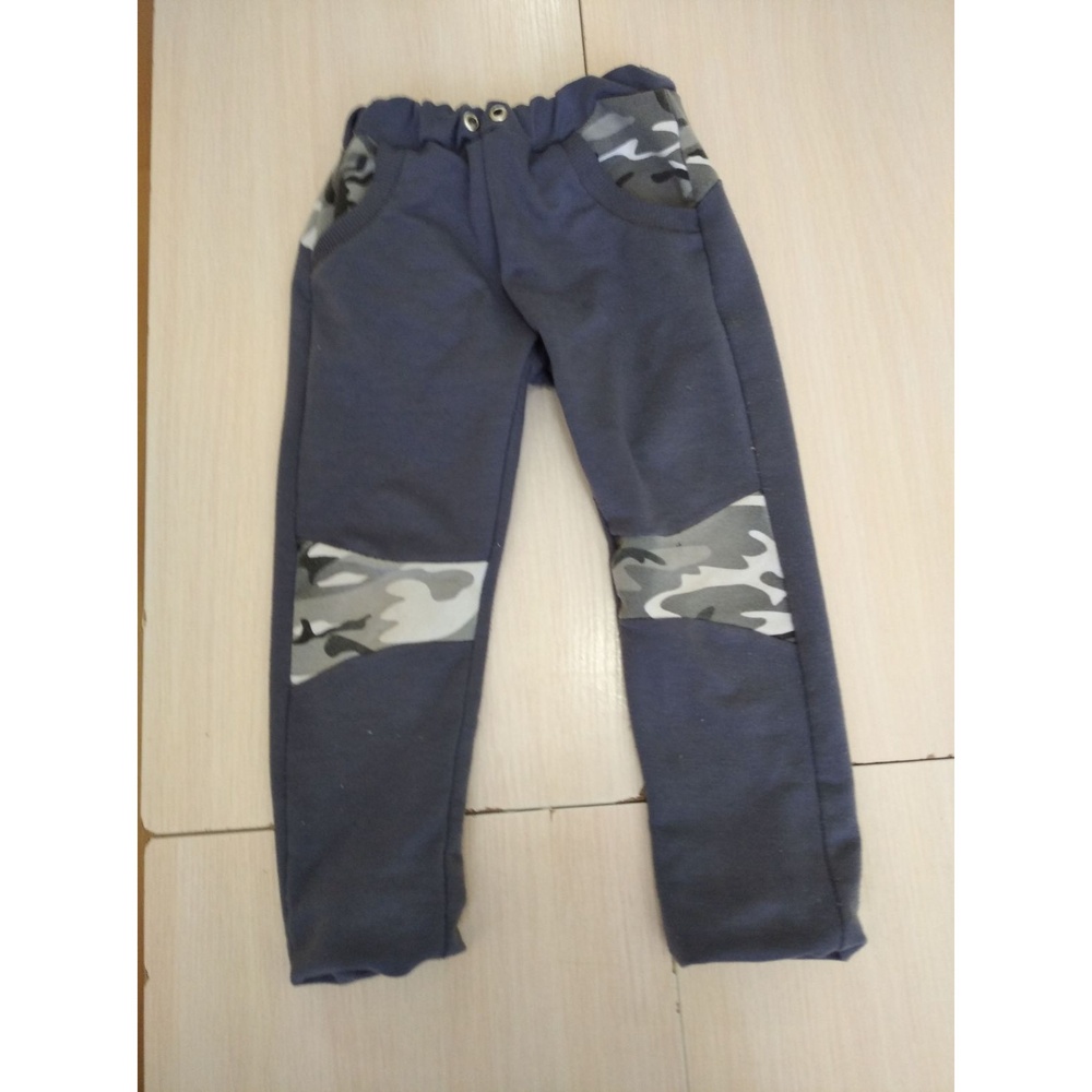 Sweatpants Unisex Blue Camouflage Accents